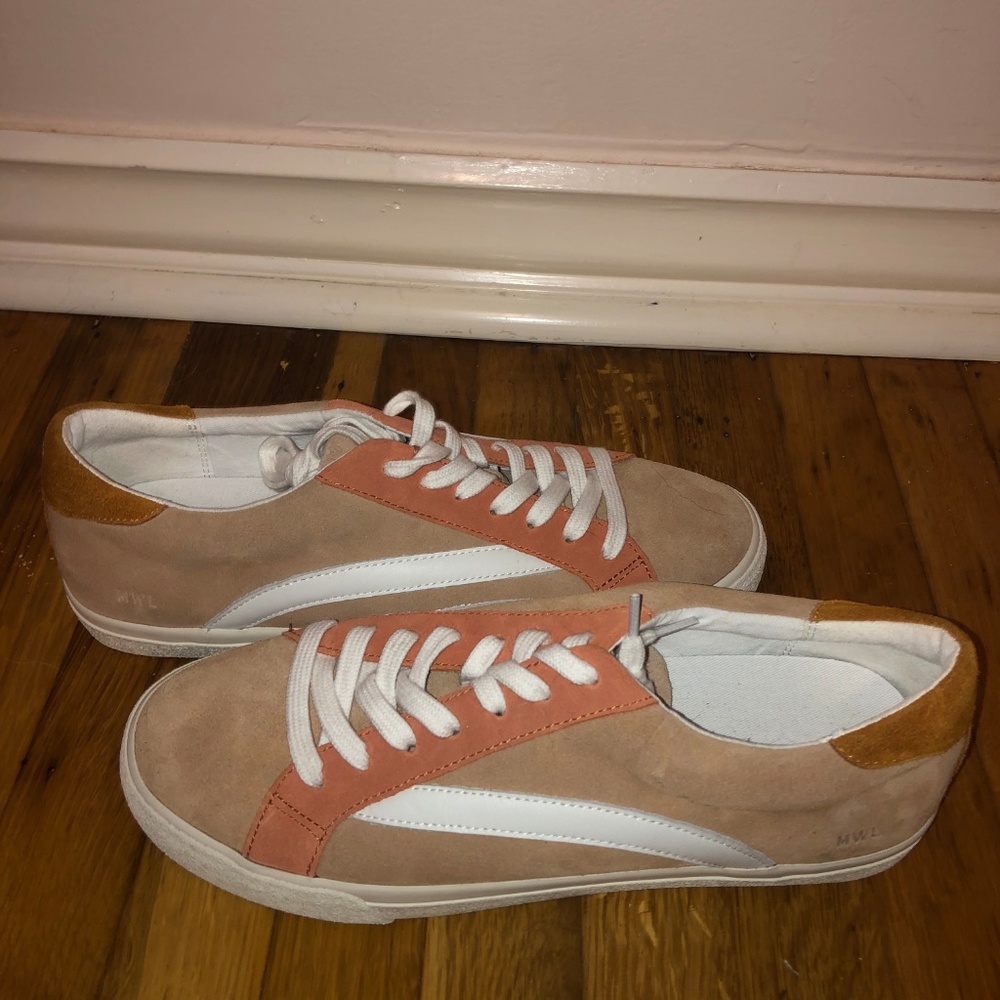 Low-Top Sneakers in Colorblock Suede - Picture 5 of 5